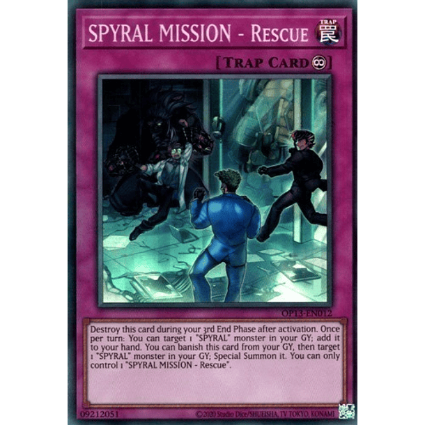 SPYRAL MISSION - Rescue - OP13-EN012 - Super Rare (español)