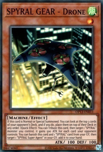 SPYRAL GEAR - Drone - OP13-EN011 - Super Rare (español) 1