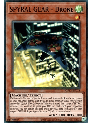 SPYRAL GEAR - Drone - OP13-EN011 - Super Rare (español)