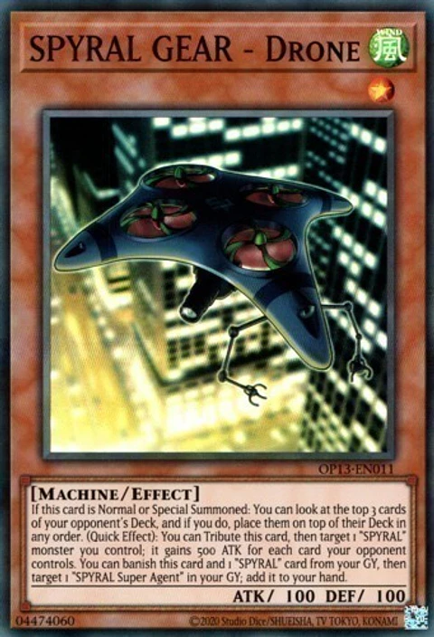 SPYRAL GEAR - Drone - OP13-EN011 - Super Rare (español)