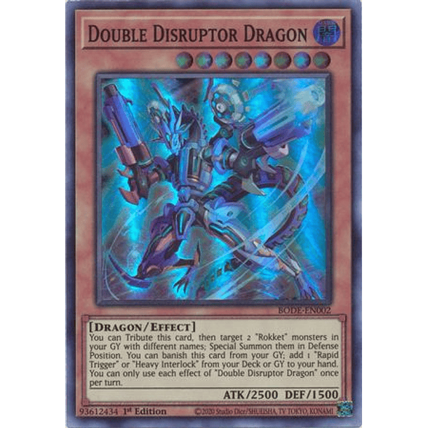Double Disruptor Dragon - BODE-EN002 - Super Rare