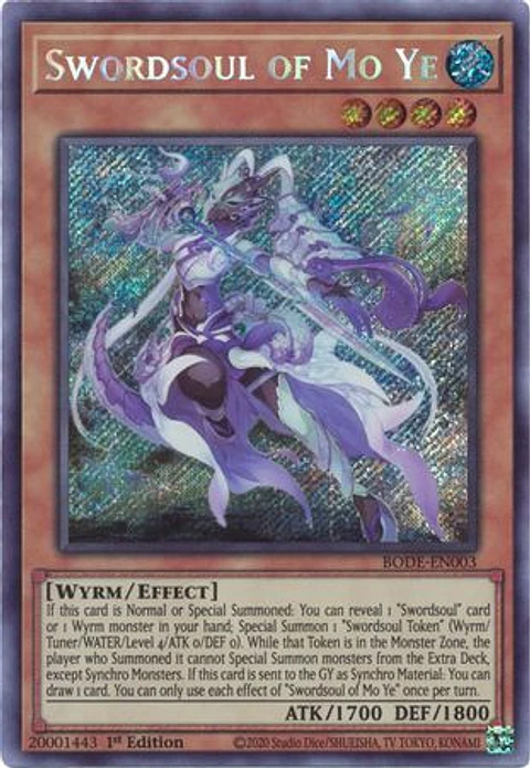 Swordsoul of Mo Ye - BODE-EN003 - Secret Rare