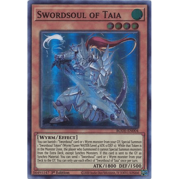 Swordsoul of Taia - BODE-EN004 - Super Rare