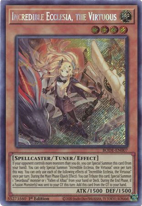 Incredible Ecclesia, the Virtuous - BODE-EN007 - Secret Rare