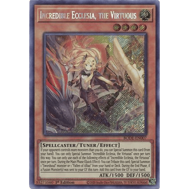 Incredible Ecclesia, the Virtuous - BODE-EN007 - Secret Rare