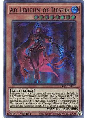 Ad Libitum of Despia - BODE-EN011 - Super Rare