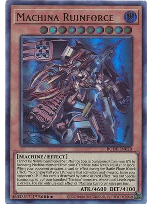 Machina Ruinforce - BODE-EN028 - Ultra Rare
