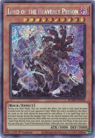 Lord of the Heavenly Prison - BODE-EN030 - Secret Rare 1