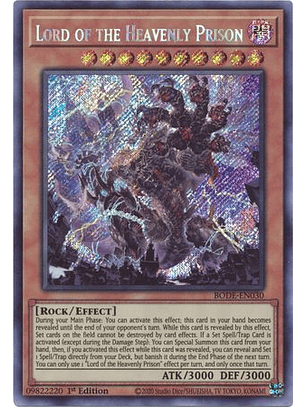 Lord of the Heavenly Prison - BODE-EN030 - Secret Rare