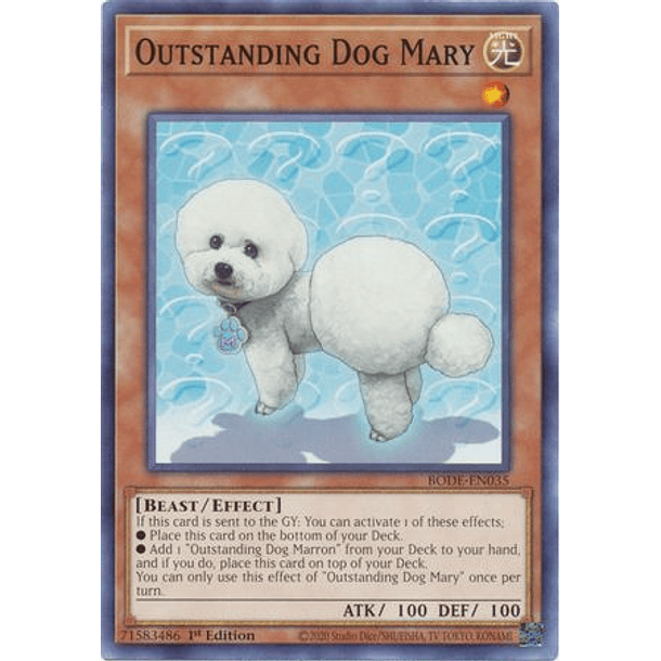 Outstanding Dog Mary - BODE-EN035 - Common