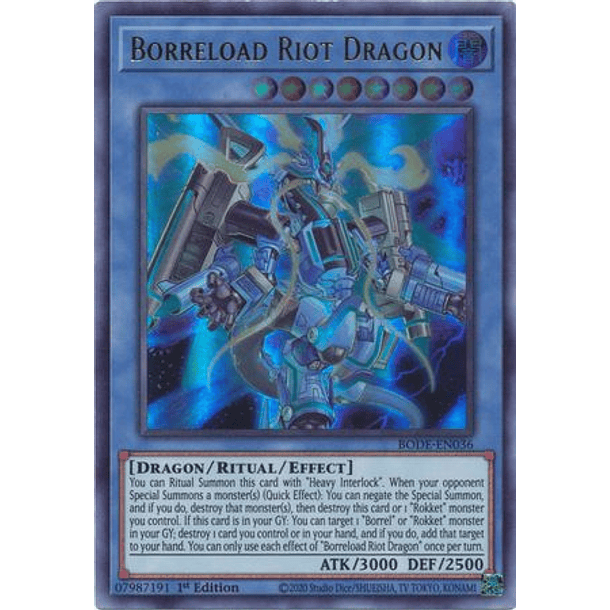 Borreload Riot Dragon - BODE-EN036 - Ultra Rare