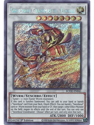 Swordsoul Grandmaster - Chixiao - BODE-EN041 - Secret Rare
