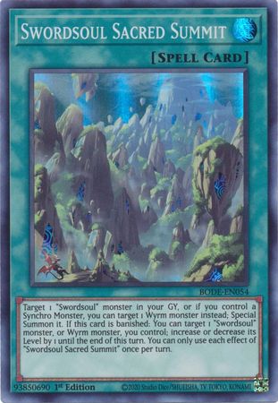 Swordsoul Sacred Summit - BODE-EN054 - Super Rare 1