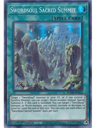Swordsoul Sacred Summit - BODE-EN054 - Super Rare