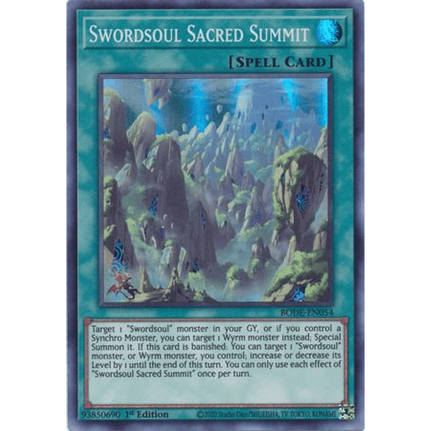 Swordsoul Sacred Summit - BODE-EN054 - Super Rare