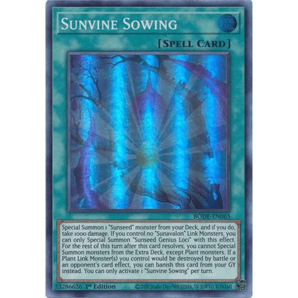 Sunvine Sowing - BODE-EN065 - Super Rare