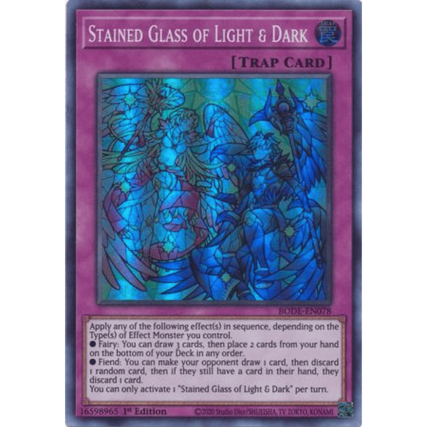 Stained Glass of Light & Dark - BODE-EN078 - Super Rare