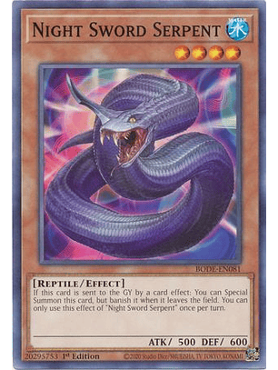 Night Sword Serpent - BODE-EN081 - Common