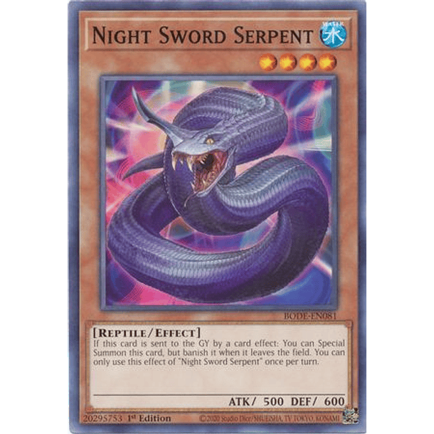 Night Sword Serpent - BODE-EN081 - Common