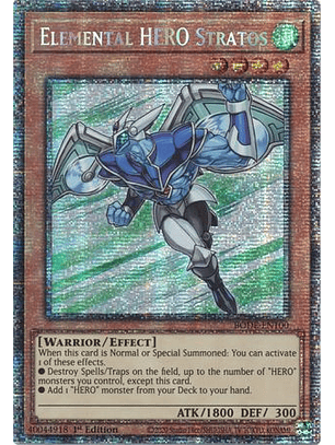 Elemental HERO Stratos - BODE-EN100 - Starlight Rare