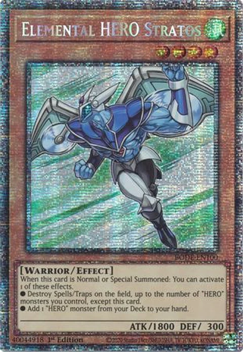 Elemental HERO Stratos - BODE-EN100 - Starlight Rare