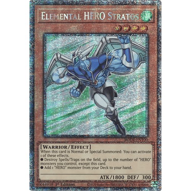Elemental HERO Stratos - BODE-EN100 - Starlight Rare