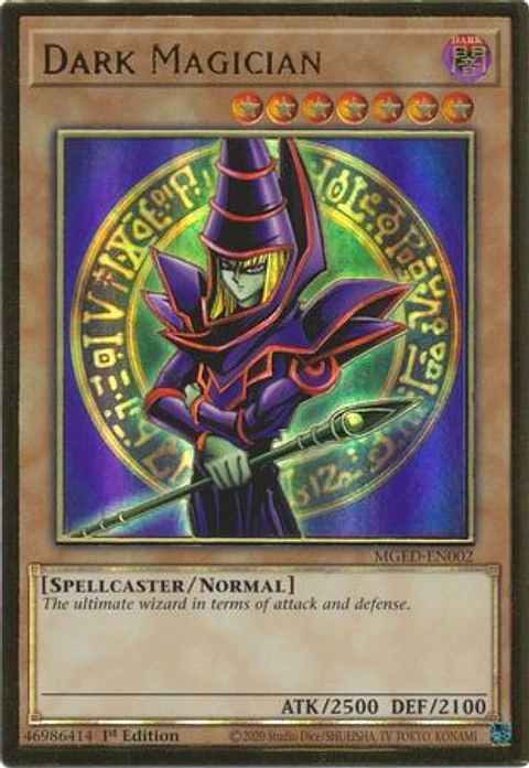 Dark Magician - MGED-EN002 - Premium Gold Rare