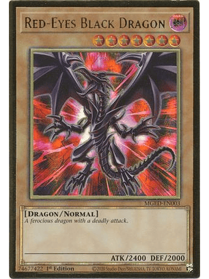 Red-Eyes Black Dragon - MGED-EN003 - Premium Gold Rare