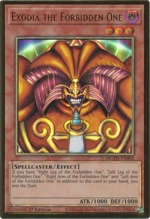 Exodia the Forbidden One - MGED-EN005 - Premium Gold Rare 1