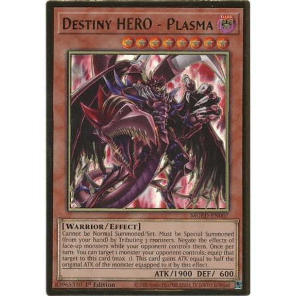Destiny HERO - Plasma - MGED-EN007 - Premium Gold Rare
