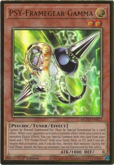 PSY-Framegear Gamma - MGED-EN012 - Premium Gold Rare