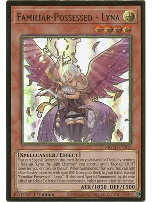 Familiar-Possessed - Lyna - MGED-EN013 - Premium Gold Rare