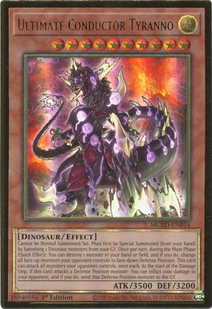 Ultimate Conductor Tyranno - MGED-EN014 - Premium Gold Rare 1