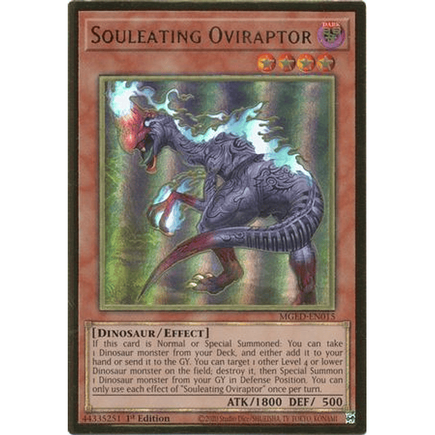 Souleating Oviraptor - MGED-EN015 - Premium Gold Rare