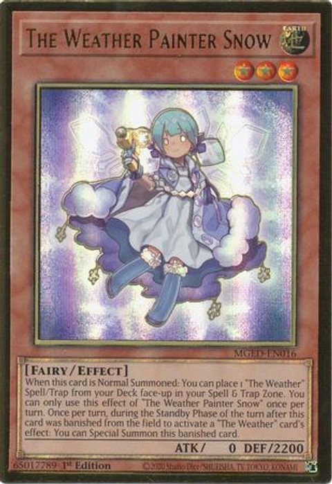 The Weather Painter Snow - MGED-EN016 - Premium Gold Rare