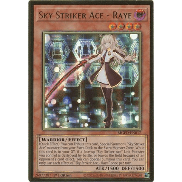 Sky Striker Ace - Raye - MGED-EN017 - Premium Gold Rare