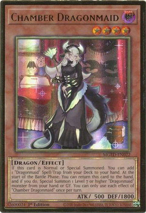 Chamber Dragonmaid - MGED-EN022 - Premium Gold Rare