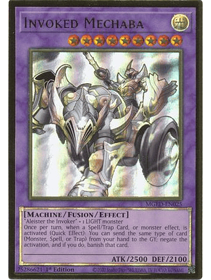 Invoked Mechaba - MGED-EN025 - Premium Gold Rare