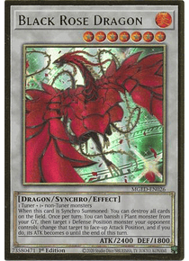 Black Rose Dragon (alternate art) - MGED-EN026 - Premium Gold Rare