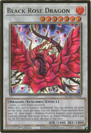 Black Rose Dragon - MGED-EN026 - Premium Gold Rare 1
