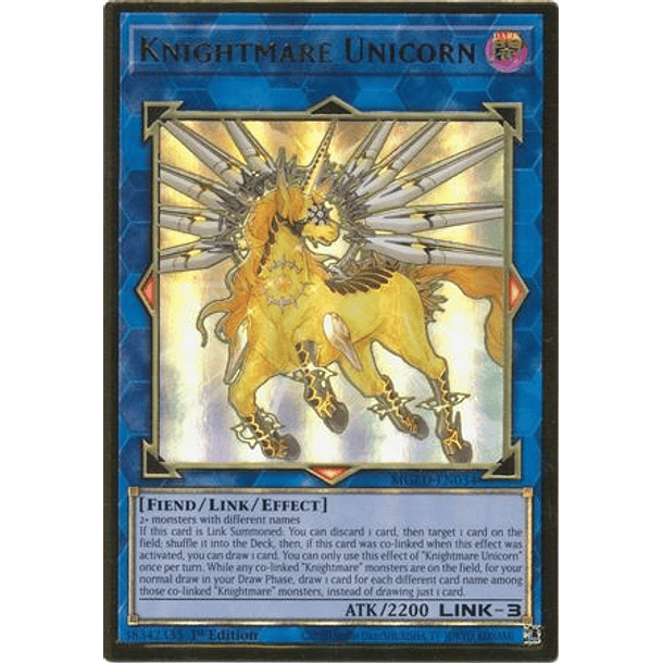 Knightmare Unicorn - MGED-EN034 - Premium Gold Rare