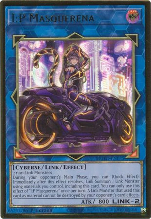 I:P Masquerena (alternate art) - MGED-EN035 - Premium Gold Rare