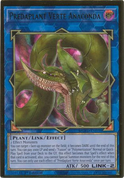 Predaplant Verte Anaconda - MGED-EN036 - Premium Gold Rare