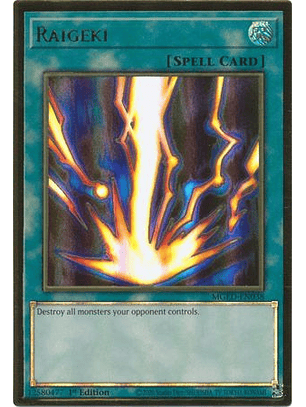 Raigeki - MGED-EN038 - Premium Gold Rare 