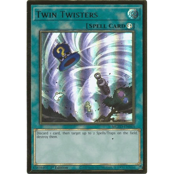Twin Twisters - MGED-EN043 - Premium Gold Rare