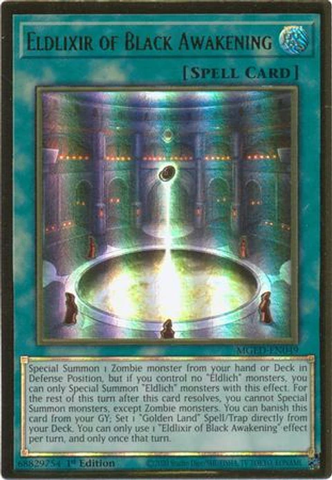 Eldlixir of Black Awakening - MGED-EN049 - Premium Gold Rare