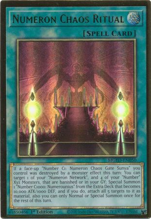 Numeron Chaos Ritual - MGED-EN050 - Premium Gold Rare 1