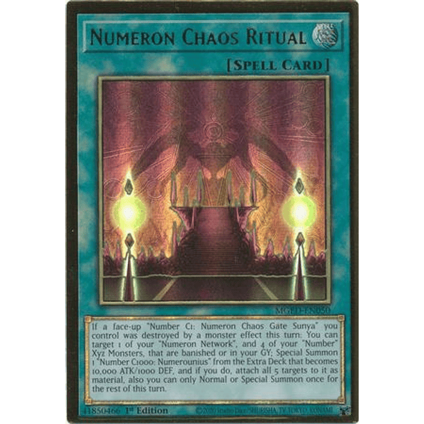 Numeron Chaos Ritual - MGED-EN050 - Premium Gold Rare