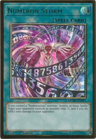 Numeron Storm - MGED-EN051 - Premium Gold Rare 1