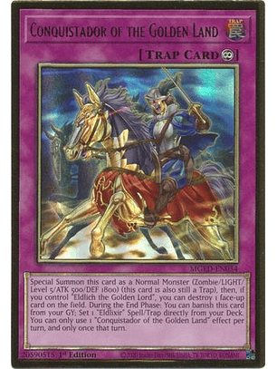 Conquistador of the Golden Land - MGED-EN054 - Premium Gold Rare